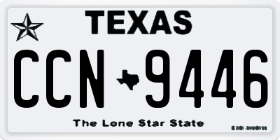 TX license plate CCN9446