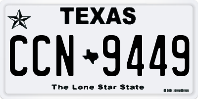 TX license plate CCN9449
