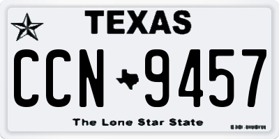 TX license plate CCN9457