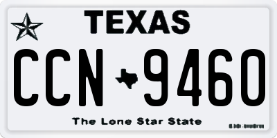TX license plate CCN9460