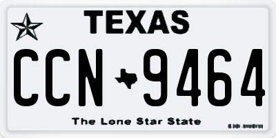 TX license plate CCN9464