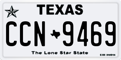 TX license plate CCN9469