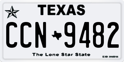 TX license plate CCN9482