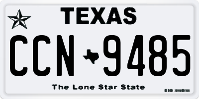 TX license plate CCN9485