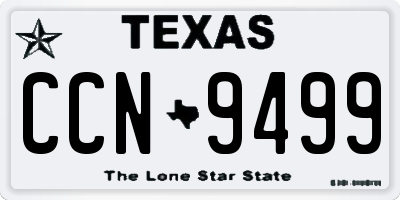 TX license plate CCN9499