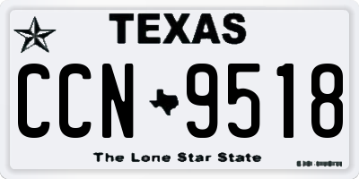 TX license plate CCN9518