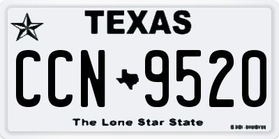 TX license plate CCN9520