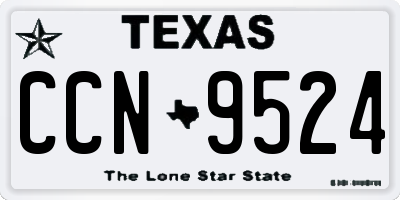 TX license plate CCN9524