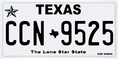 TX license plate CCN9525