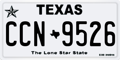 TX license plate CCN9526