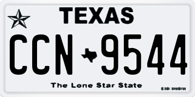 TX license plate CCN9544