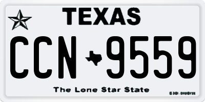 TX license plate CCN9559