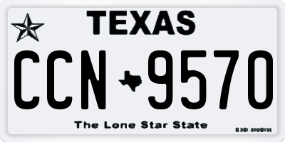 TX license plate CCN9570