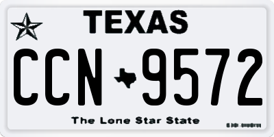 TX license plate CCN9572
