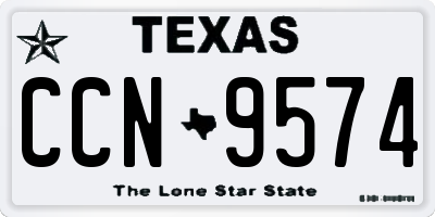TX license plate CCN9574