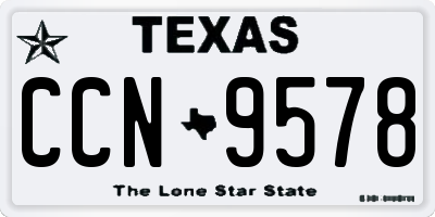 TX license plate CCN9578
