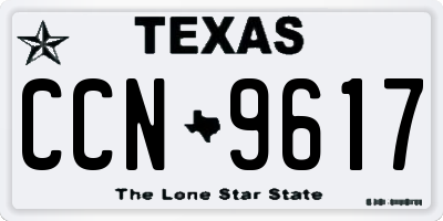 TX license plate CCN9617