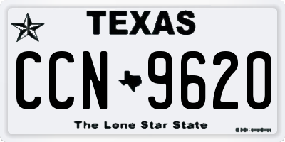 TX license plate CCN9620