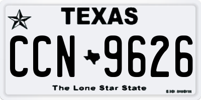 TX license plate CCN9626
