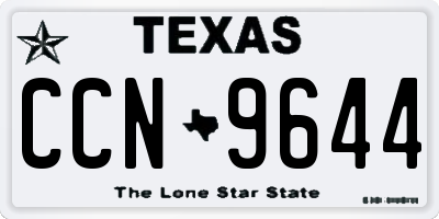 TX license plate CCN9644