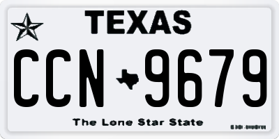 TX license plate CCN9679