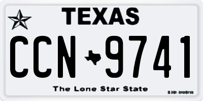 TX license plate CCN9741