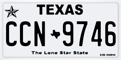 TX license plate CCN9746