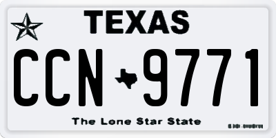 TX license plate CCN9771
