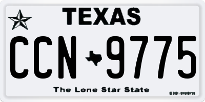TX license plate CCN9775