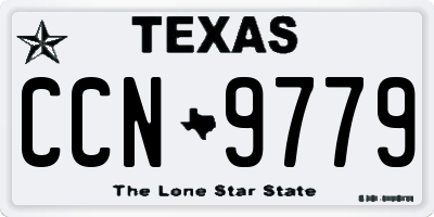 TX license plate CCN9779