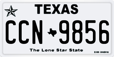 TX license plate CCN9856