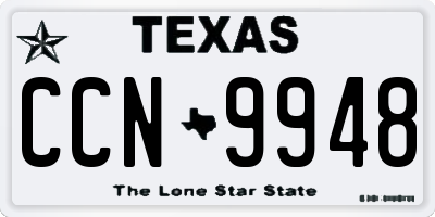 TX license plate CCN9948