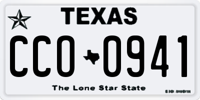 TX license plate CCO0941