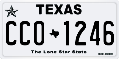 TX license plate CCO1246
