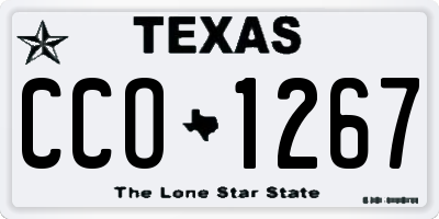 TX license plate CCO1267