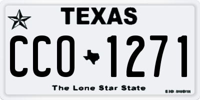 TX license plate CCO1271