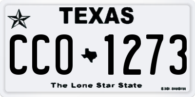 TX license plate CCO1273