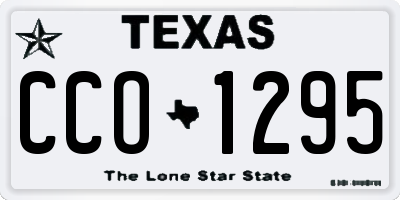 TX license plate CCO1295