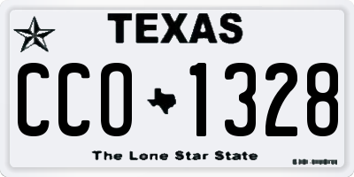 TX license plate CCO1328