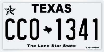 TX license plate CCO1341