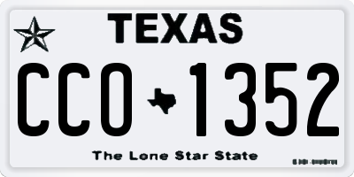 TX license plate CCO1352
