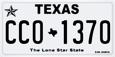 TX license plate CCO1370