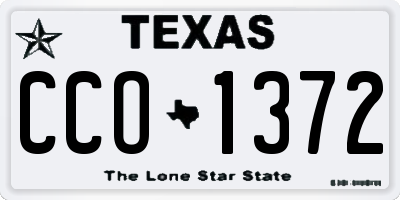 TX license plate CCO1372
