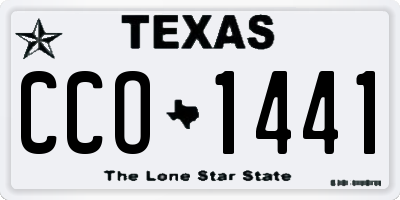 TX license plate CCO1441