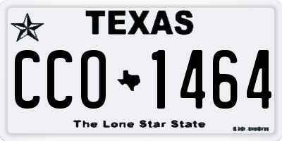 TX license plate CCO1464
