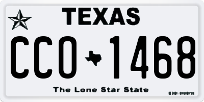 TX license plate CCO1468