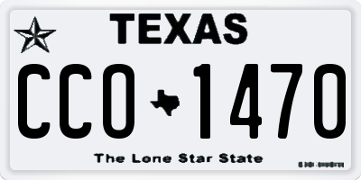 TX license plate CCO1470