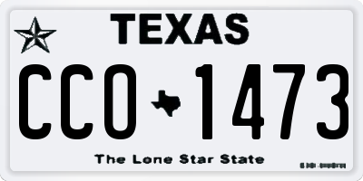 TX license plate CCO1473