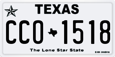 TX license plate CCO1518