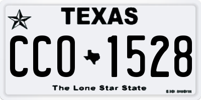 TX license plate CCO1528